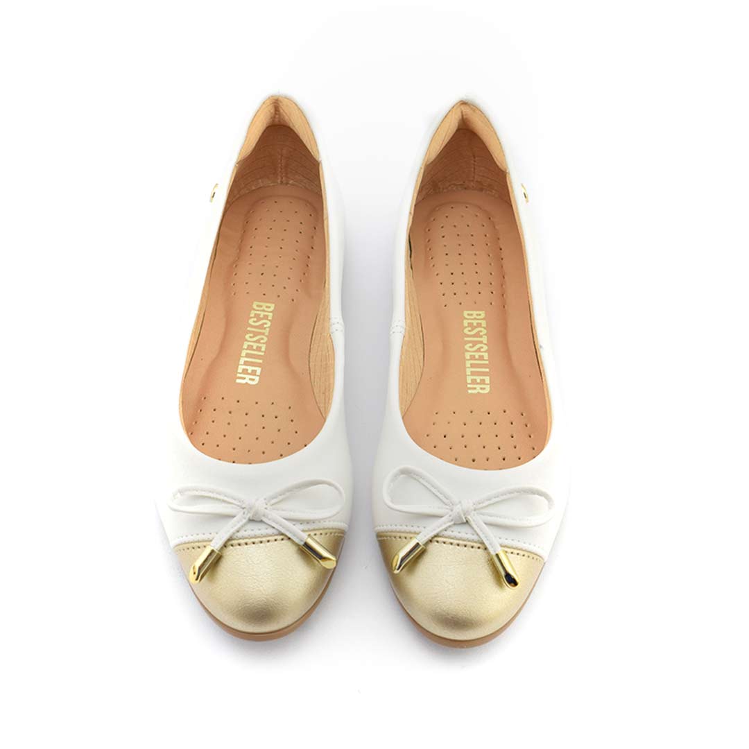 Ballerinas clásicas mujer Kalea blancas - Imagen 3