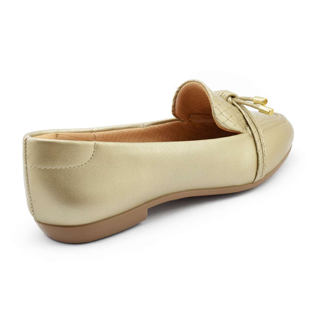 Mocasín confort mujer Champagne - Imagen 4