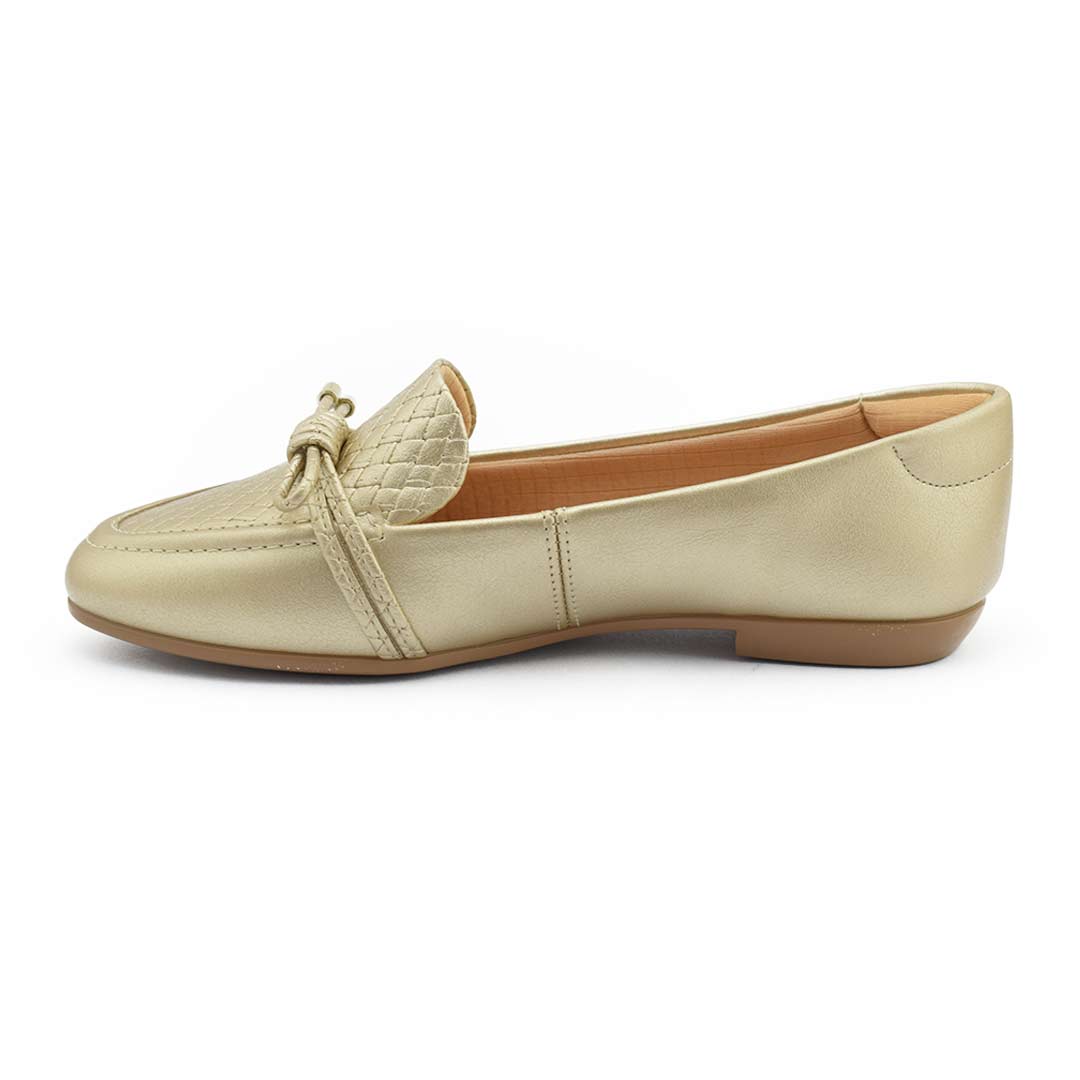 Mocasín confort mujer Champagne - Imagen 3