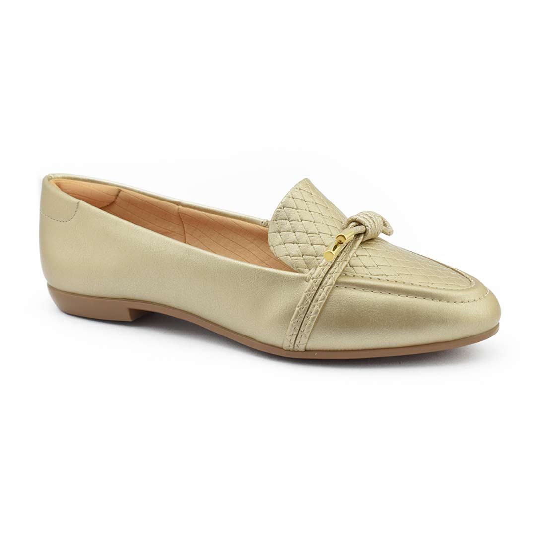 Mocasín confort mujer Champagne