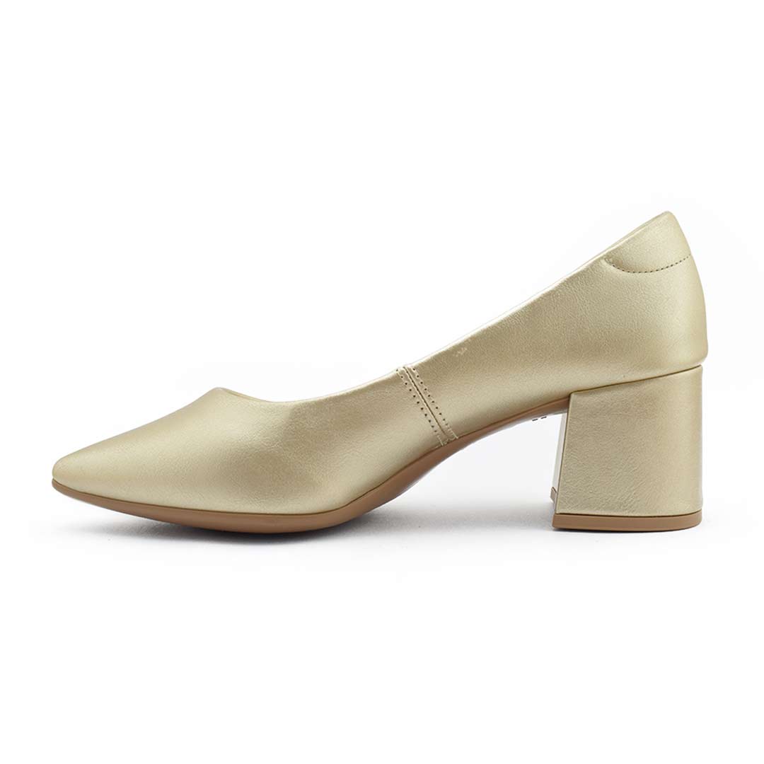 Stiletto taco medio Diara Champagne - Imagen 4