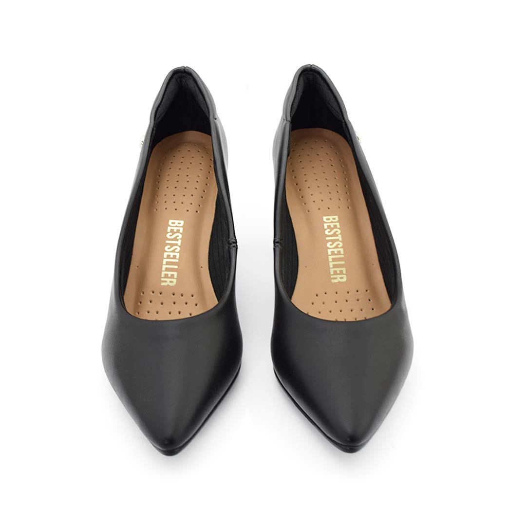 Stiletto mujer taco alto June Negro - Imagen 5