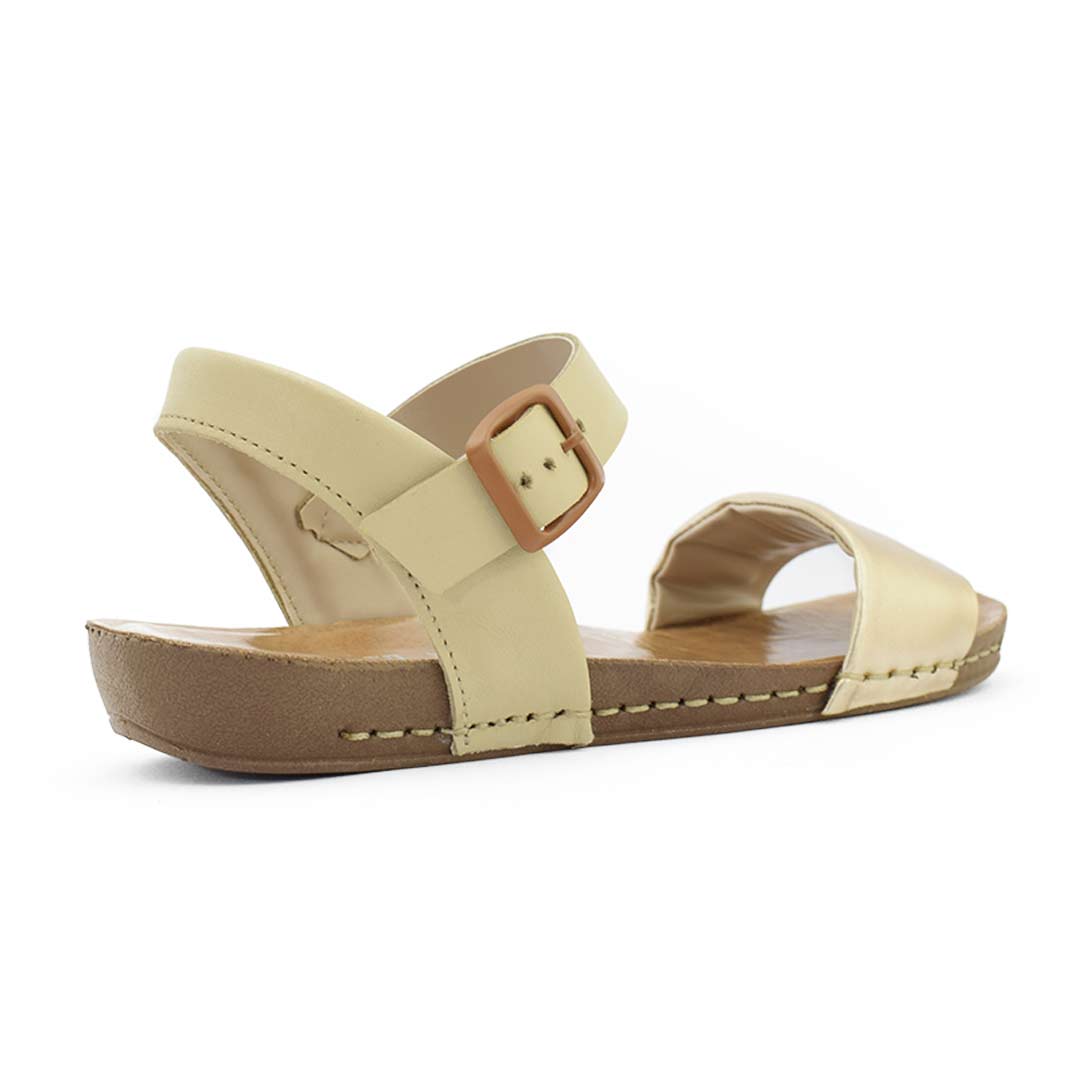 Sandalia mujer cuero Jasmín Oro - Imagen 4