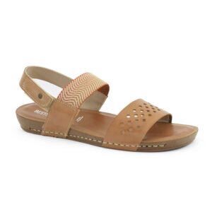 Sandalia mujer cuero Corina visón