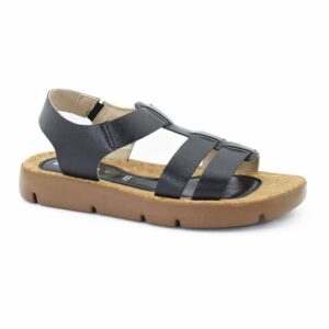 Sandalia mujer cuero Fabiola negro