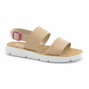 Sandalia mujer cuero Sabrina camel