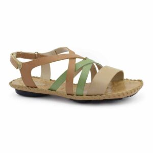 Sandalia cuero mujer Jade visón