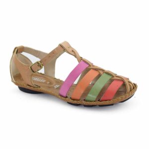 Guaracha cuero mujer Roma beige