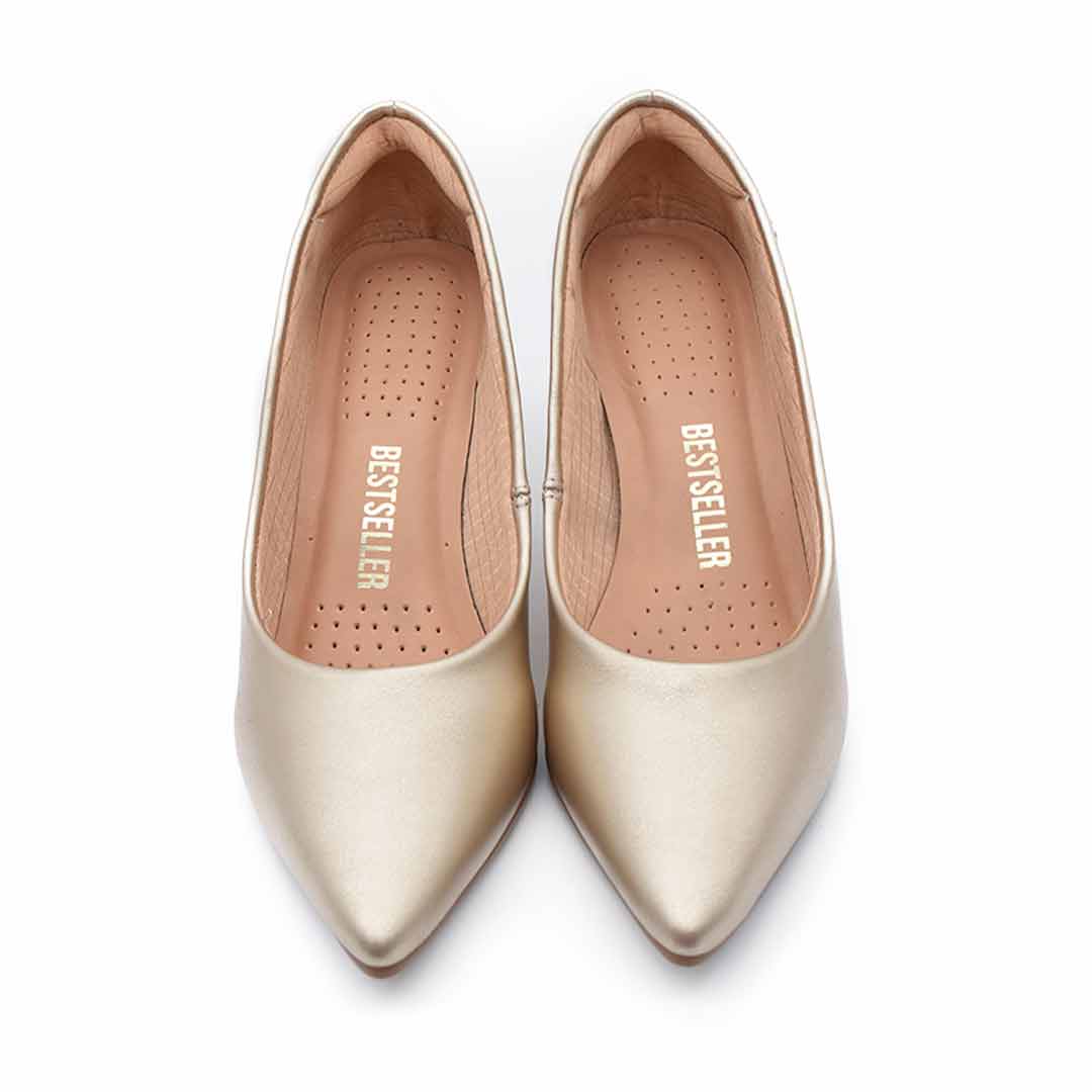 Stiletto clasico mujer Lara Champagne - Imagen 5