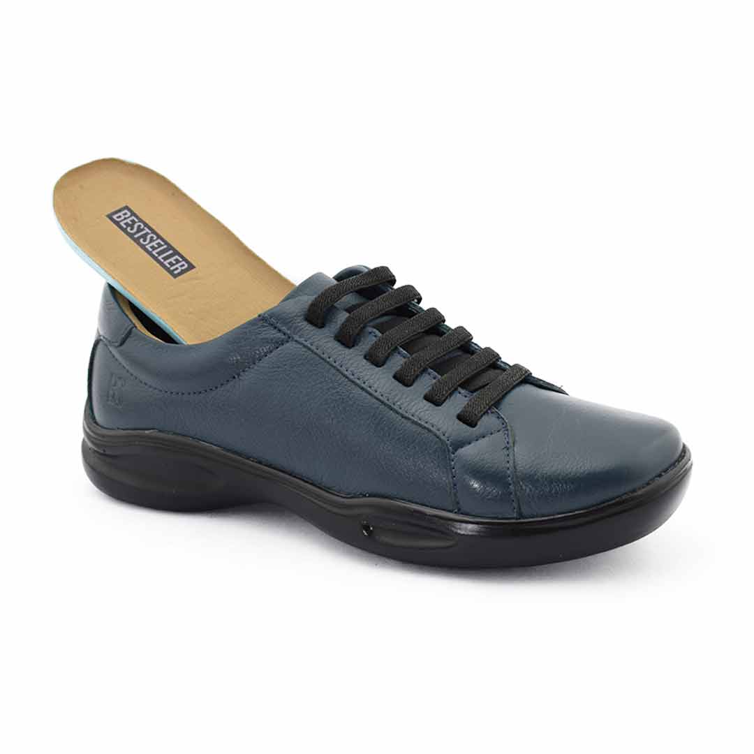 Zapatillas confort mujer Jana azules - Imagen 2