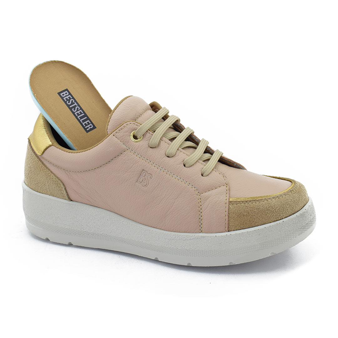 Zapatillas urbanas mujer Ines Nude - Imagen 3