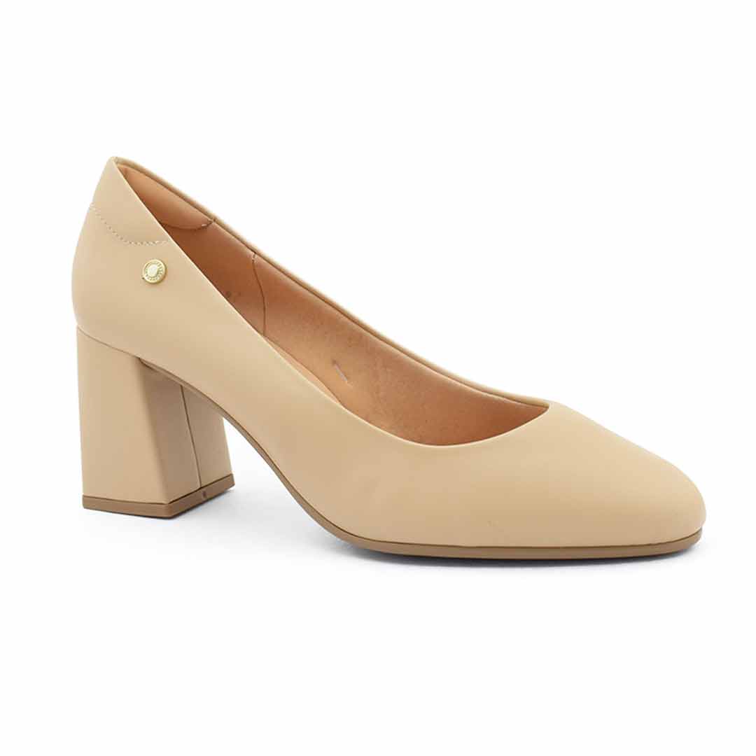 Stiletto taco ancho mujer Tina nude