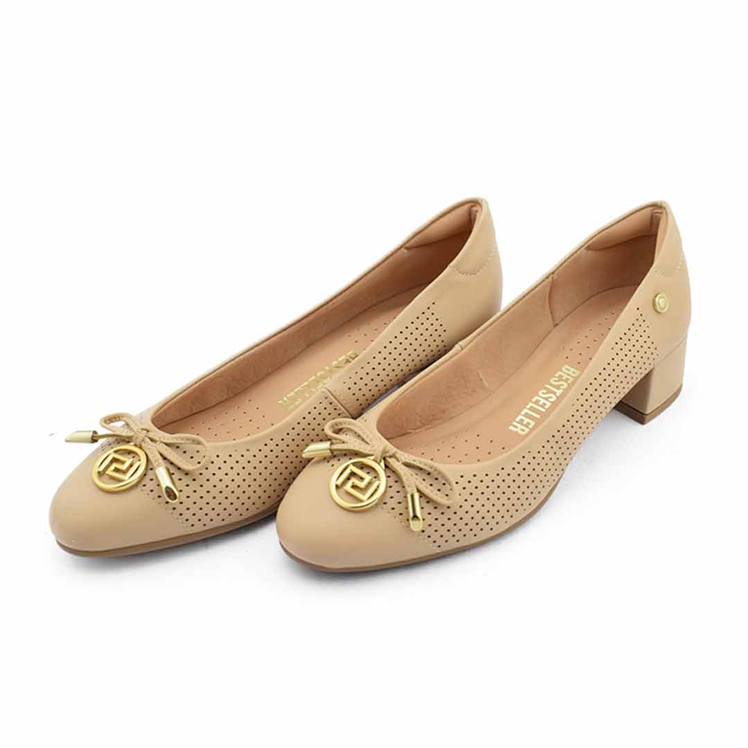 Stiletto taco bajo mujer Miranda Nude - Imagen 5