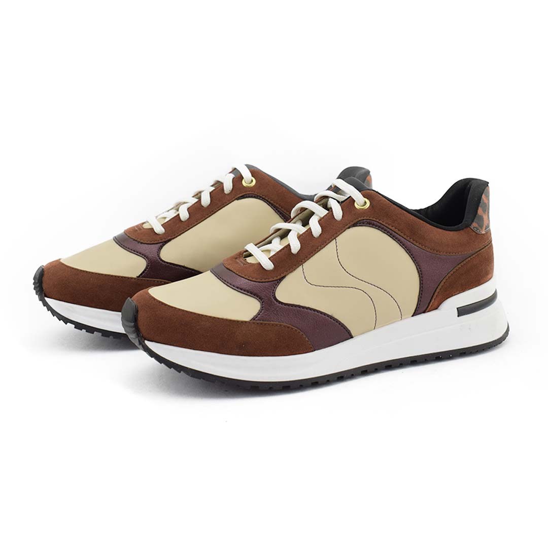 Zapatillas mujer Lena camel - Imagen 3