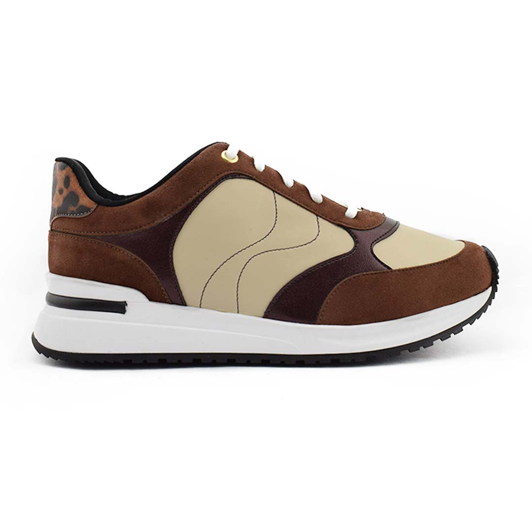 Zapatillas mujer Lena camel - Imagen 2