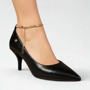 Stiletto taco fino mujer Zara negro