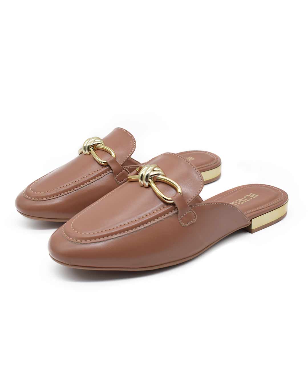 Zueco mujer cerrados Nora marrón - Imagen 3