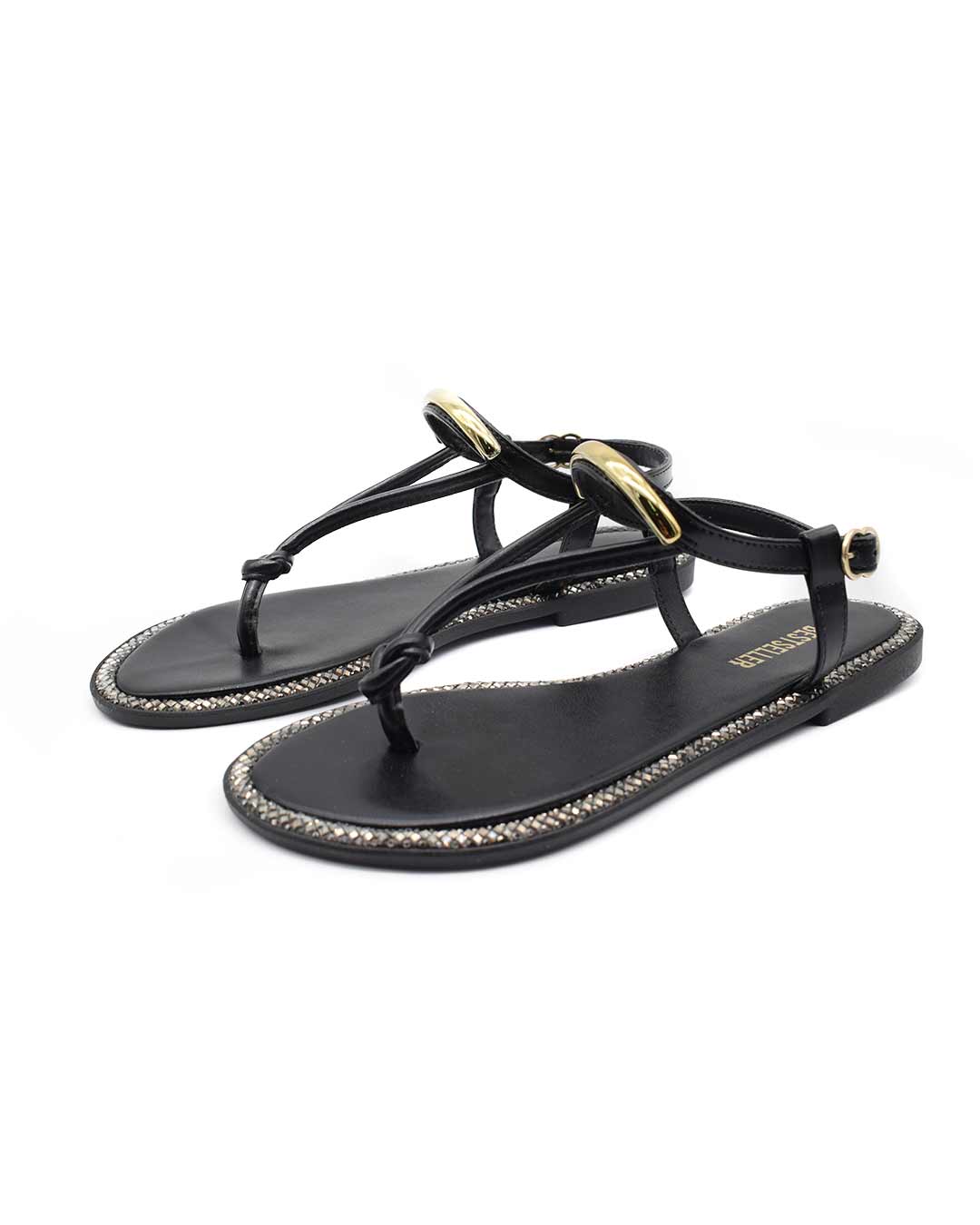 Sandalias bajas mujer Eden negras - Imagen 4